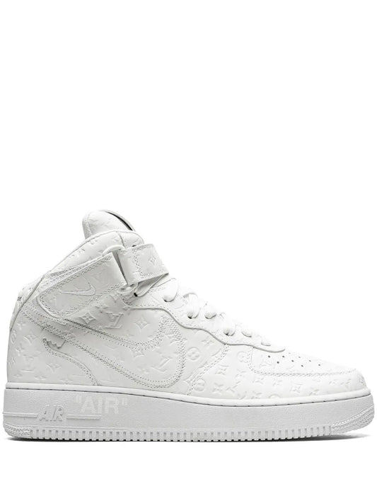 Nike x Louis Vuitton x Virgil Abloh Air Force 1 Mid "White/White" sneakers
