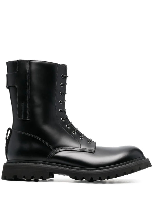 Premiata lace-up leather ankle boots