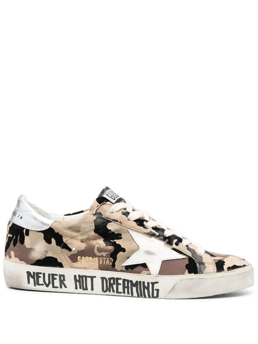 Golden Goose Superstar camouflage low-top sneakers