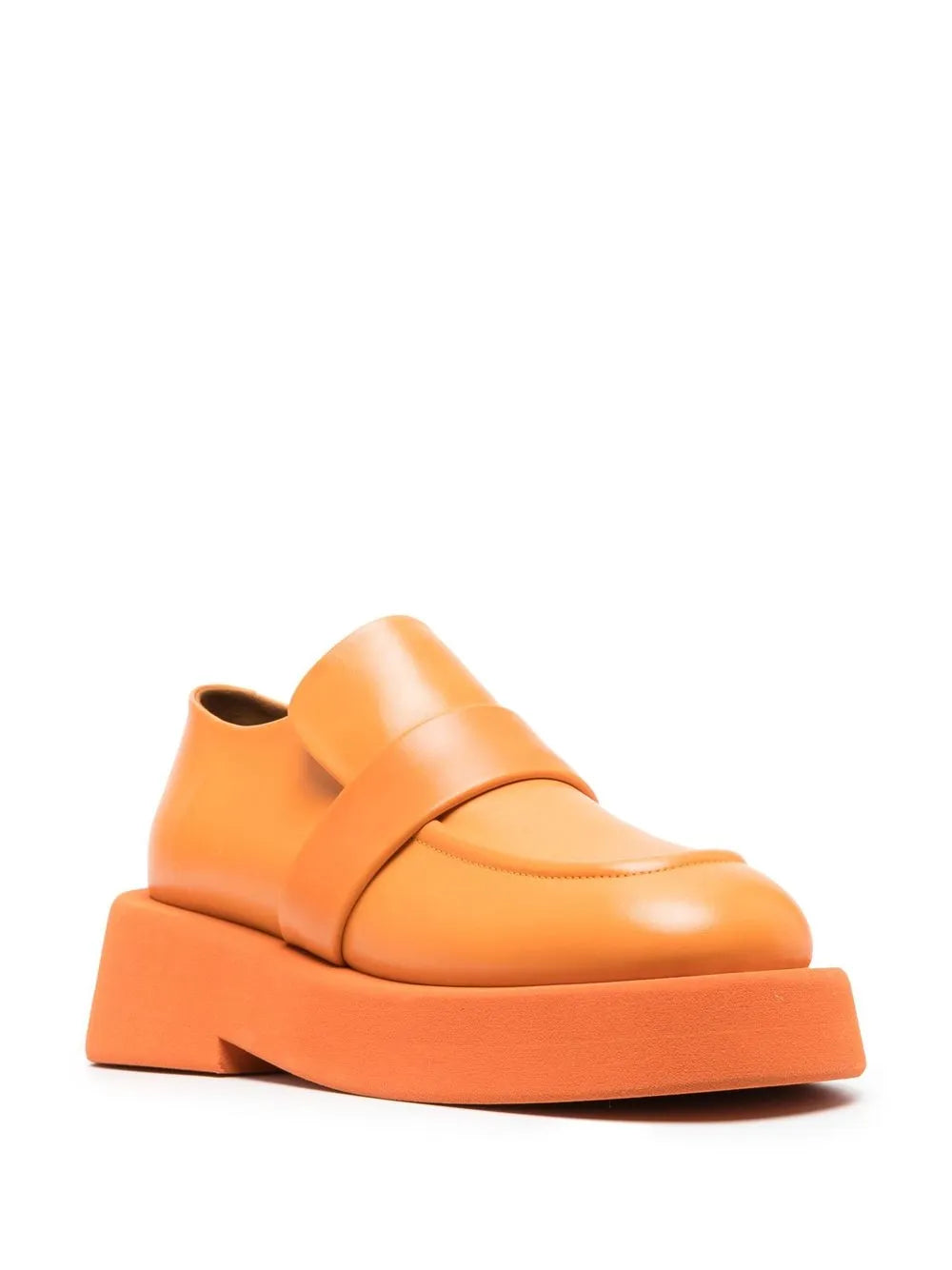 Marsèll square-toe leather loafers 