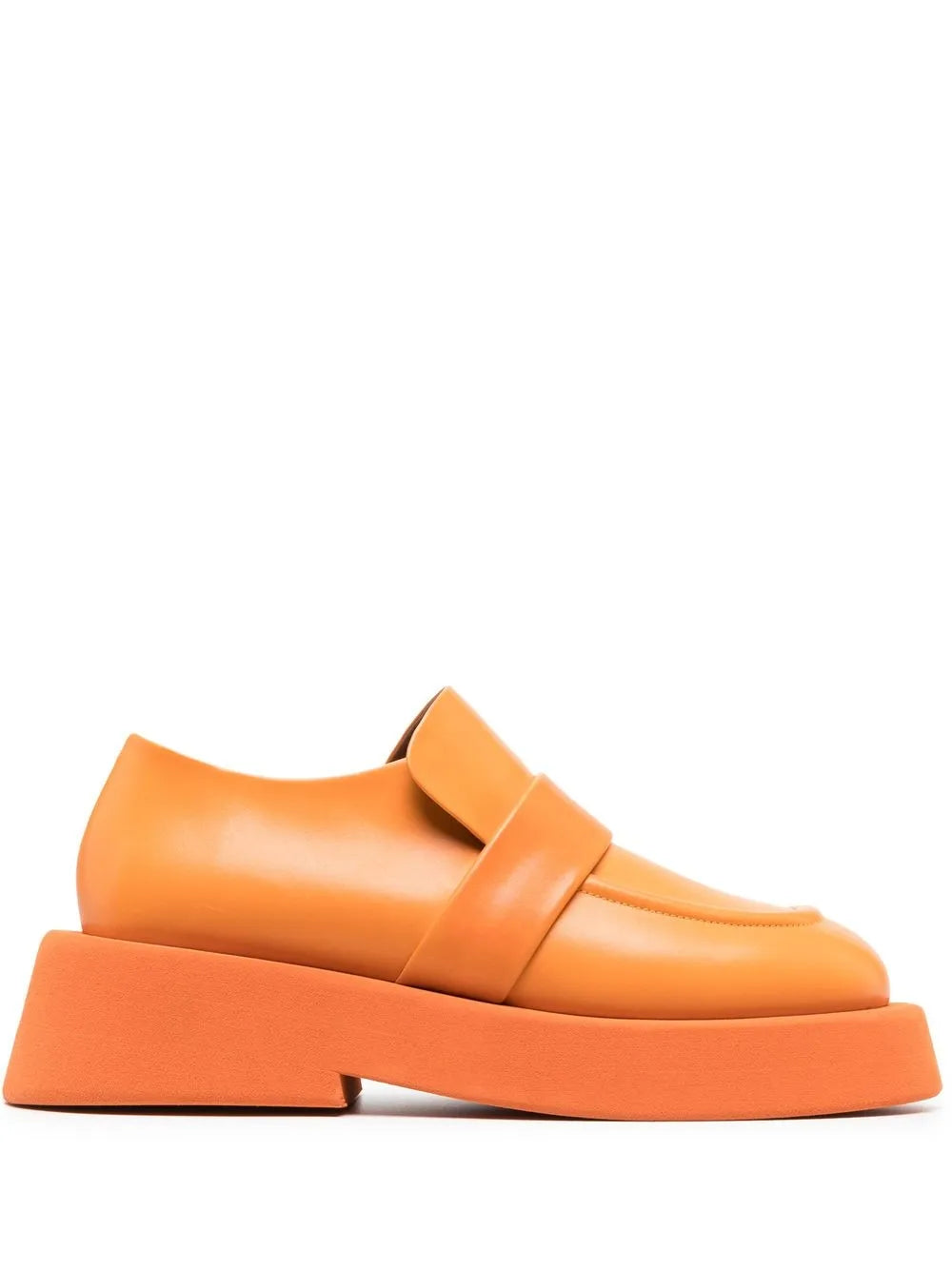 Marsèll square-toe leather loafers 