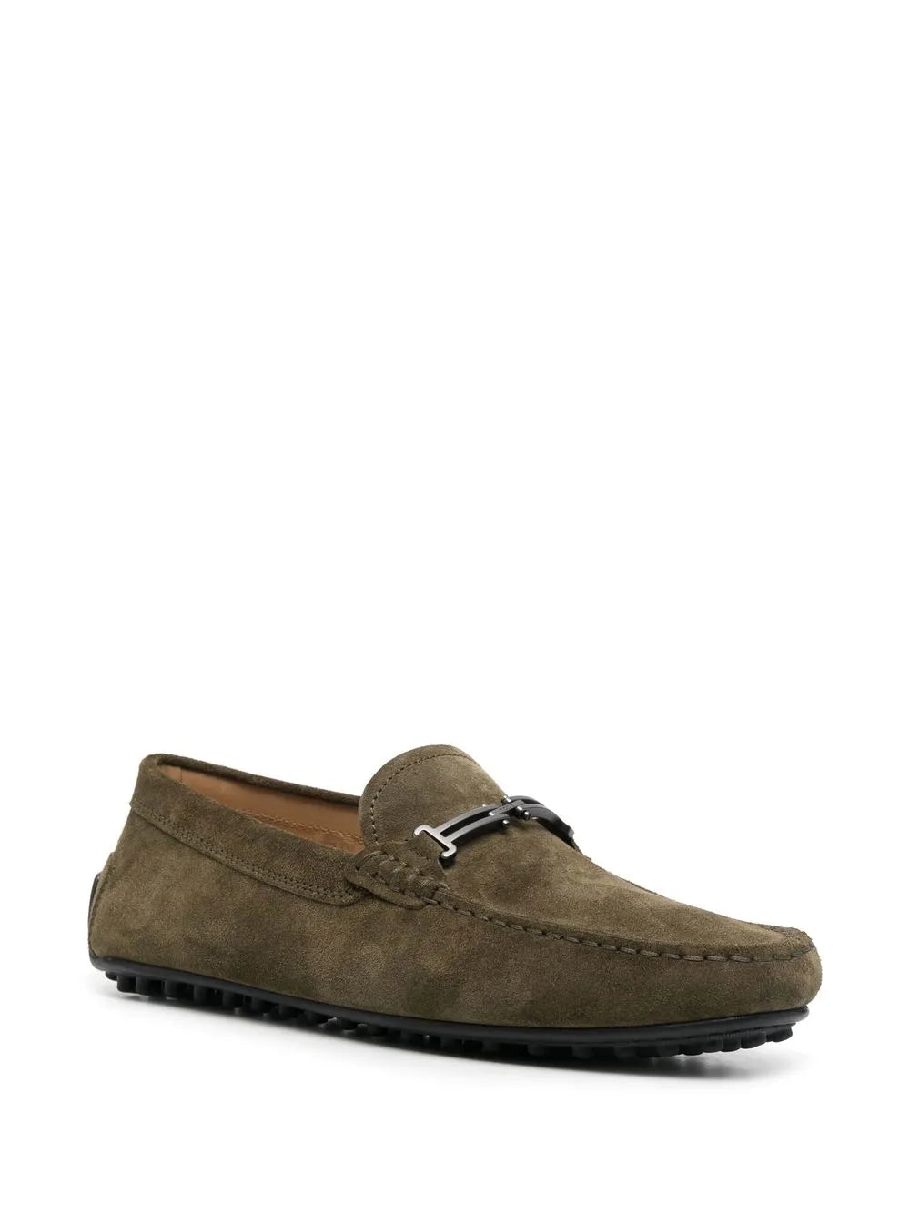 Tod's horsebit suede loafers