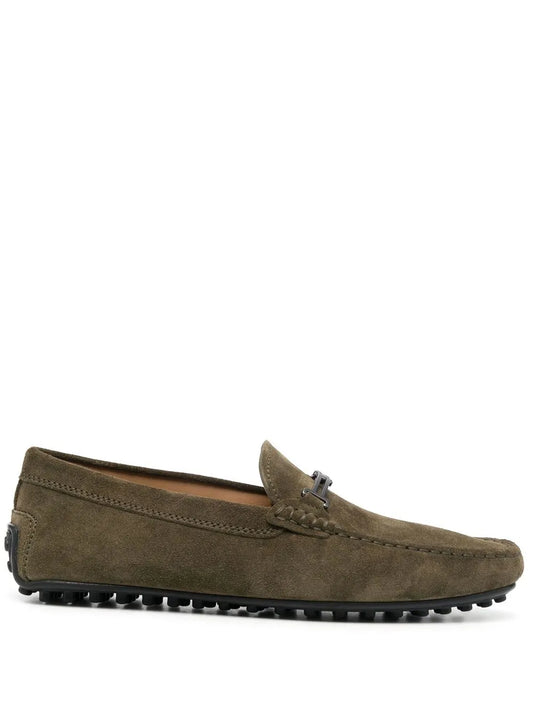 Tod's horsebit suede loafers