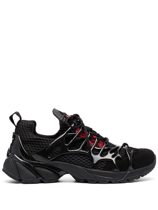 44 LABEL GROUP mesh-panelled low-top sneakers