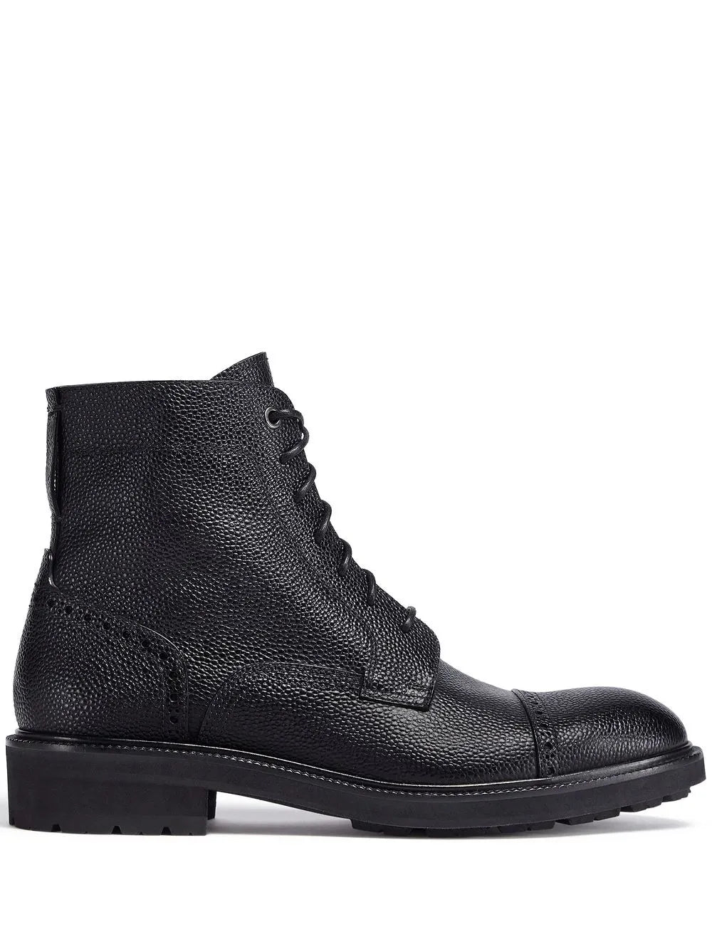 Zegna Arezzo leather ankle boots