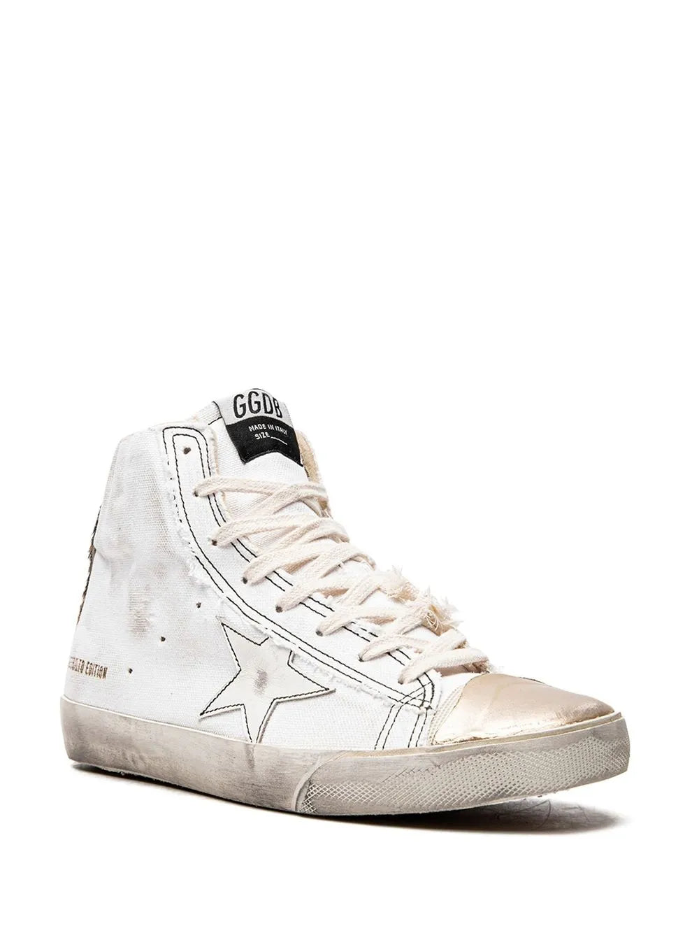Golden Goose Francy high-top "White / Gold" sneakers