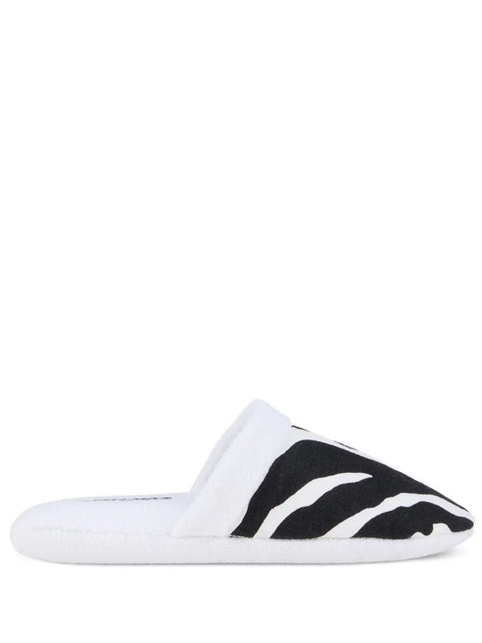 Dolce & Gabbana zebra-print terry slippers 