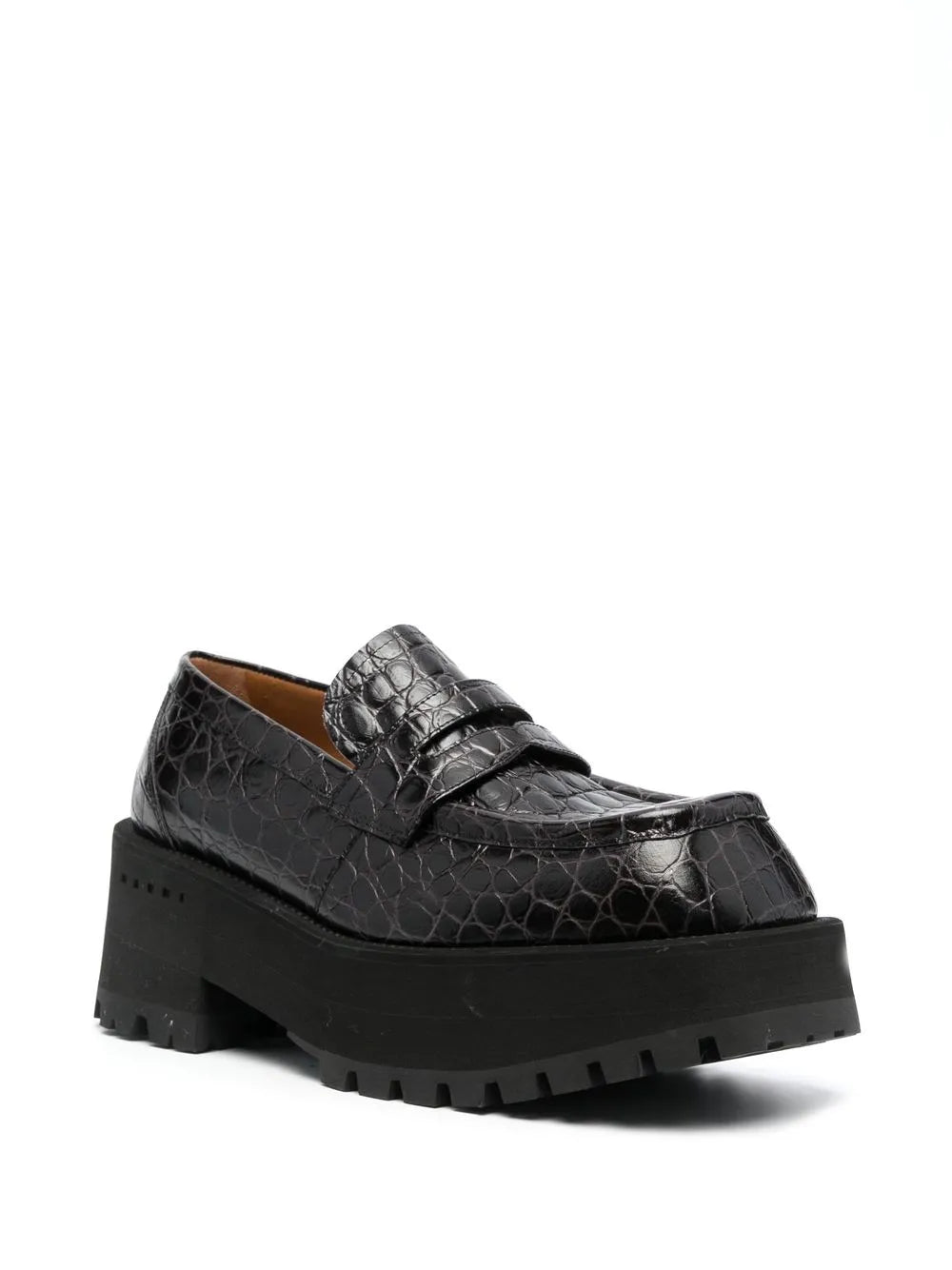 Marni crocodille-effect chunky loafers