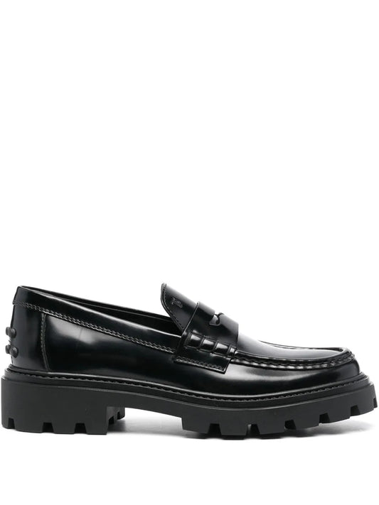 Tod's penny-slot leather loafers