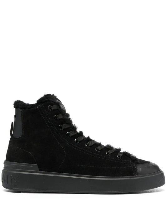 Balmain high-top suede sneakers 