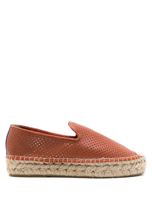 Blue Bird Shoes perforated leather espadrilles