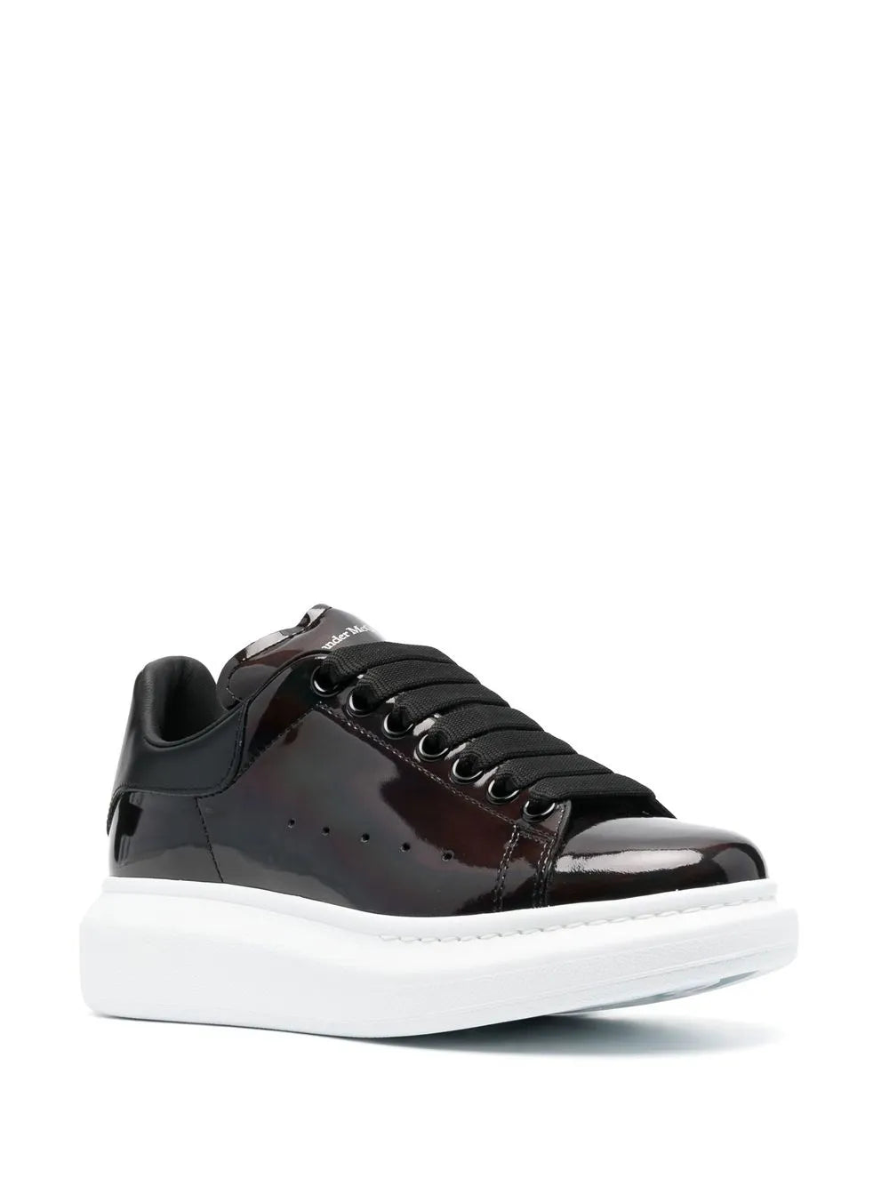 Alexander McQueen patent-leather low-top sneakers
