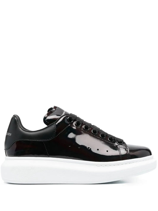 Alexander McQueen patent-leather low-top sneakers