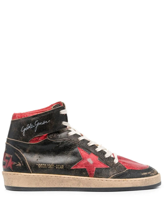 Golden Goose distressed high-top sneakers