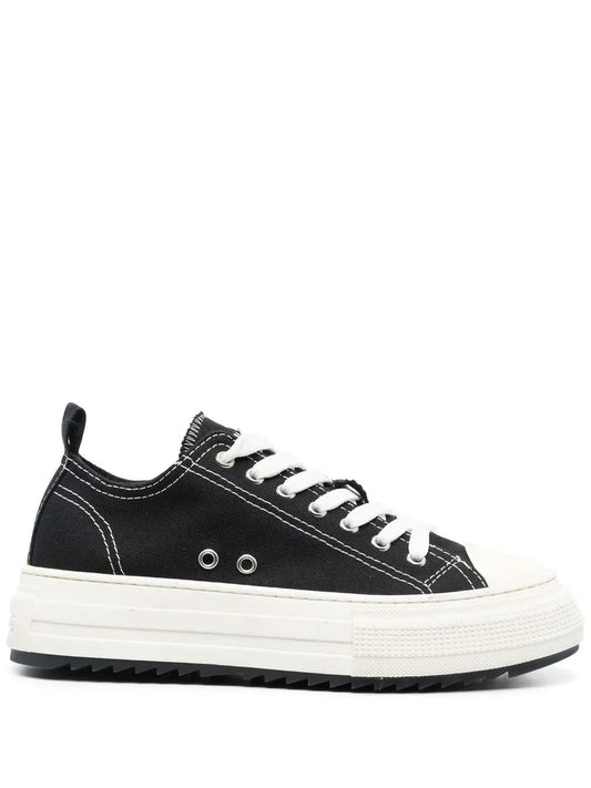 DSQUARED2 contrasting-stitch detail low-top sneakers
