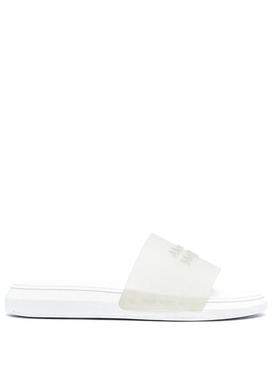 Alexander McQueen logo-embossed slides