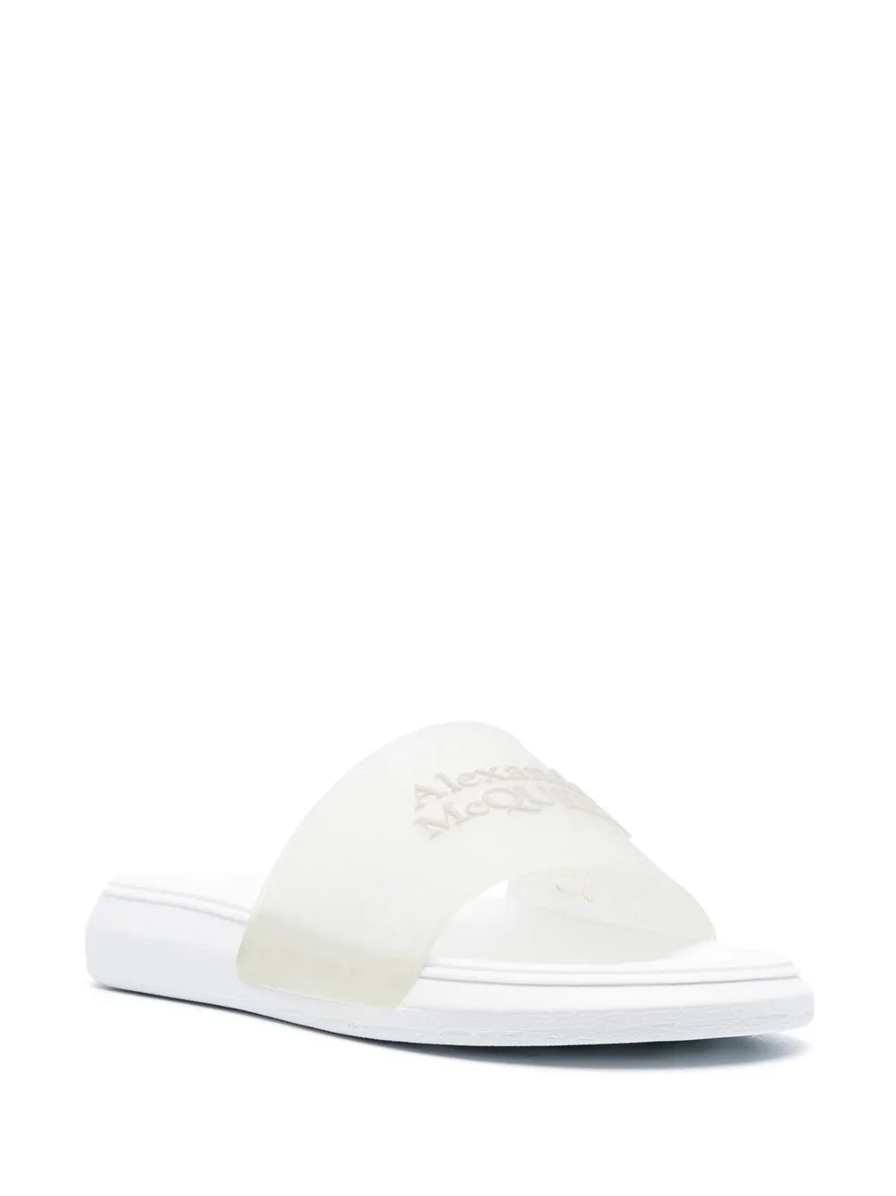 Alexander McQueen logo-embossed slides