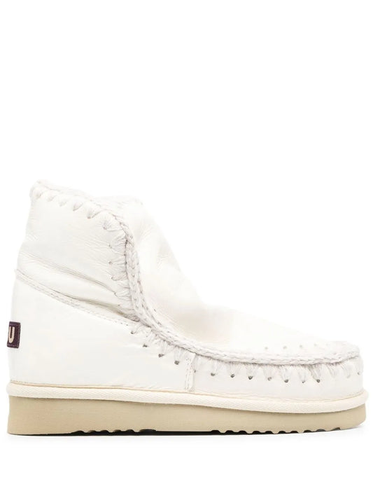 Mou logo-patch slip-on boots