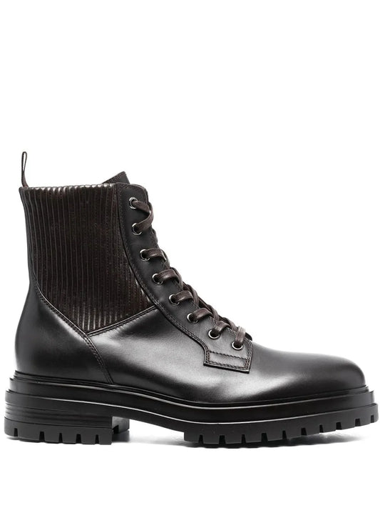 Gianvito Rossi lace-up combat boots