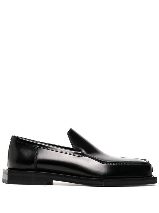 Coperni square-toe polished-finish loafer