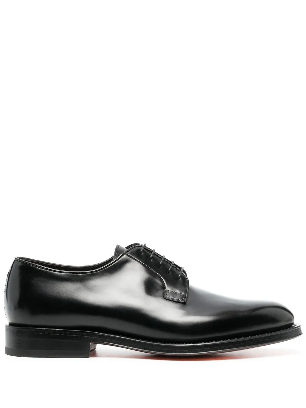 Santoni polished-leather Derby shoes