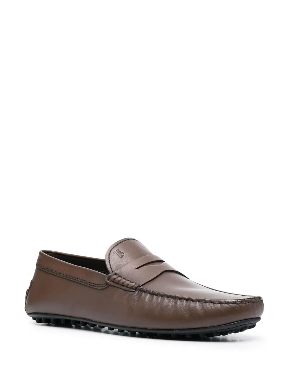 Tod's embossed-logo detail loafers