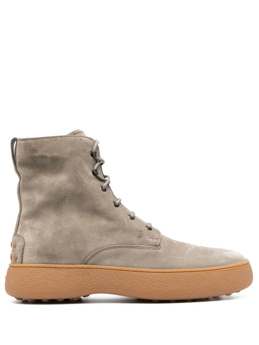 Tod's W.G. lace-up leather boots