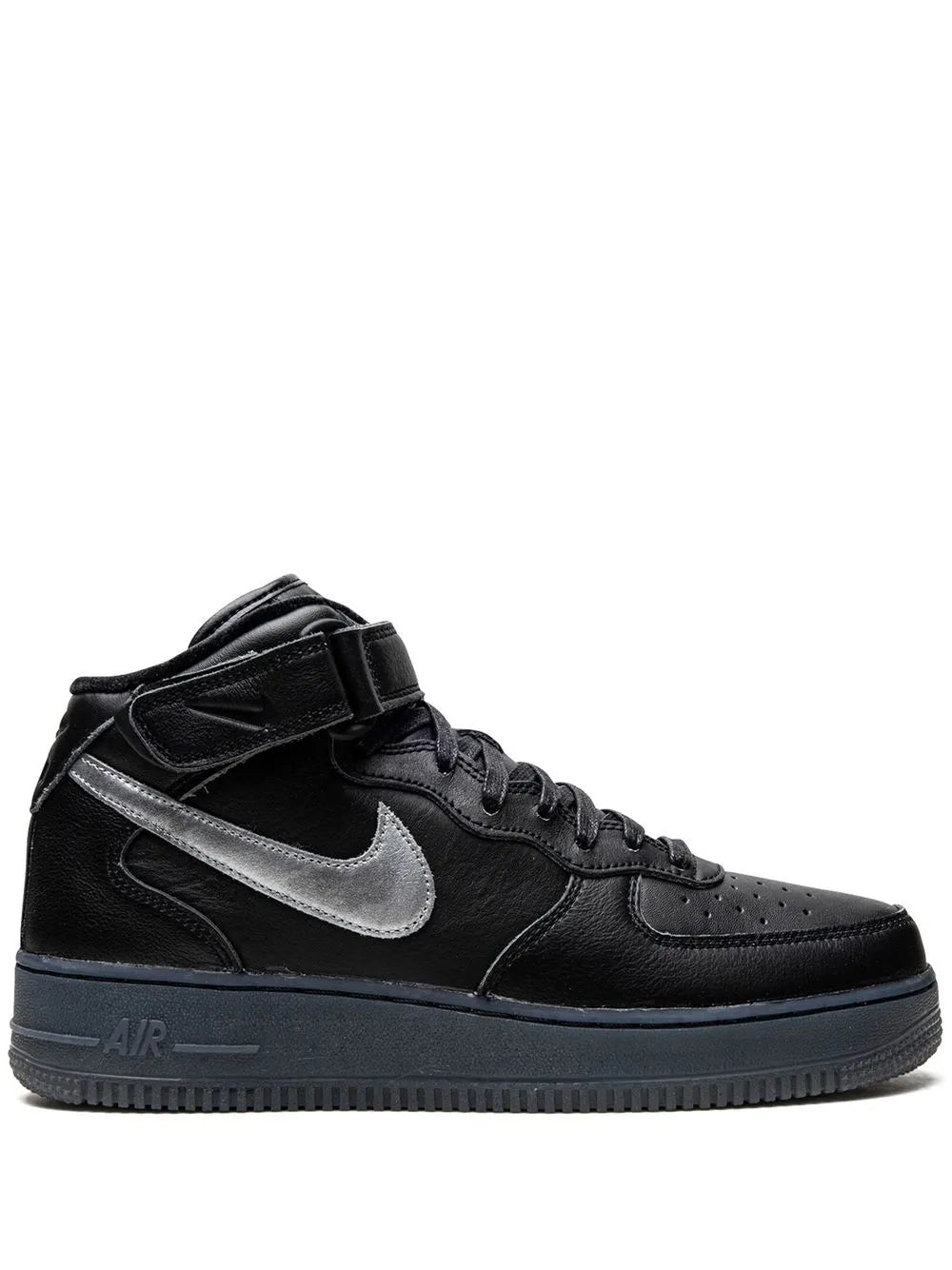 Nike Air Force 1 Mid "Black/Metallic Silver" sneakers