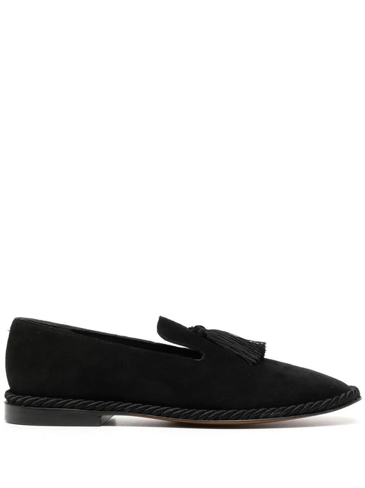 Clergerie tassel-detail suede loafers