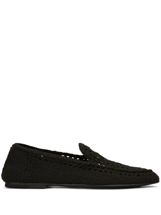 Dolce & Gabbana woven leather slippers
