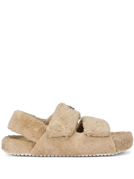 Dolce & Gabbana faux-fur sandals