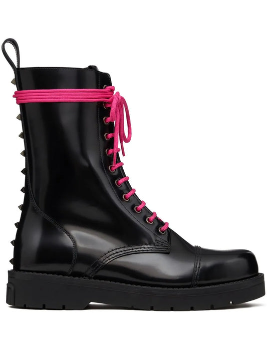 Valentino Garavani Untitled leather combat boots