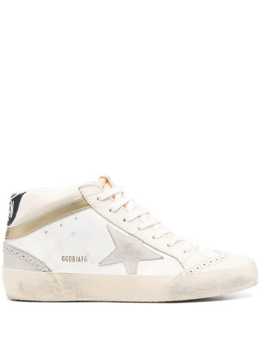 Golden Goose Mid-Star distressed sneakers