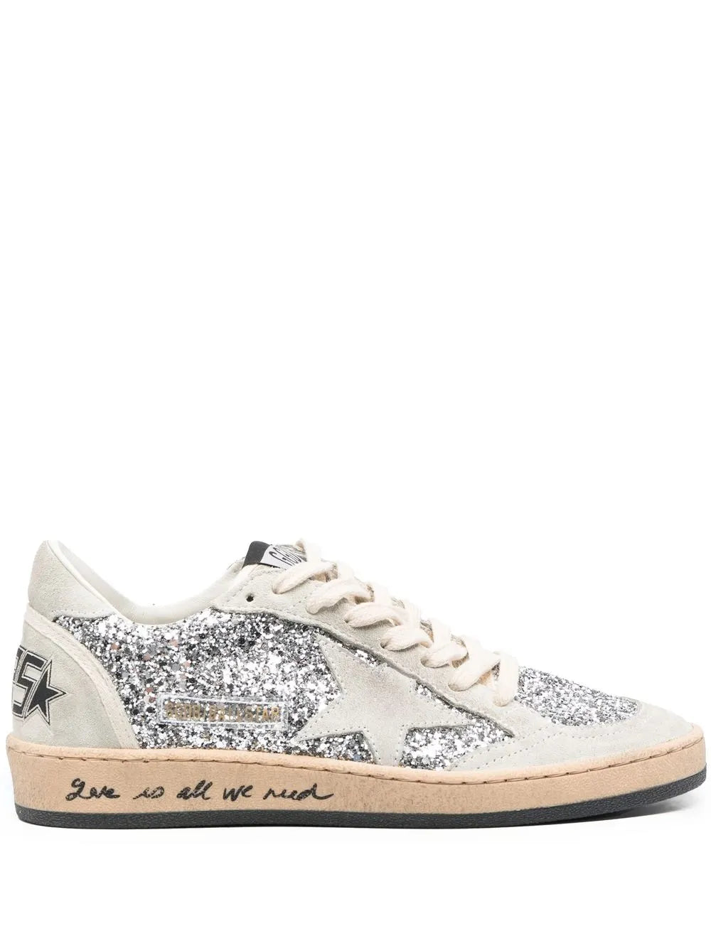 Golden Goose Ball-Star glitter low-top sneakers