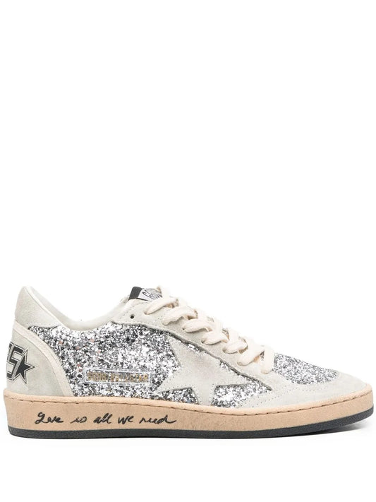 Golden Goose Ball-Star glitter low-top sneakers