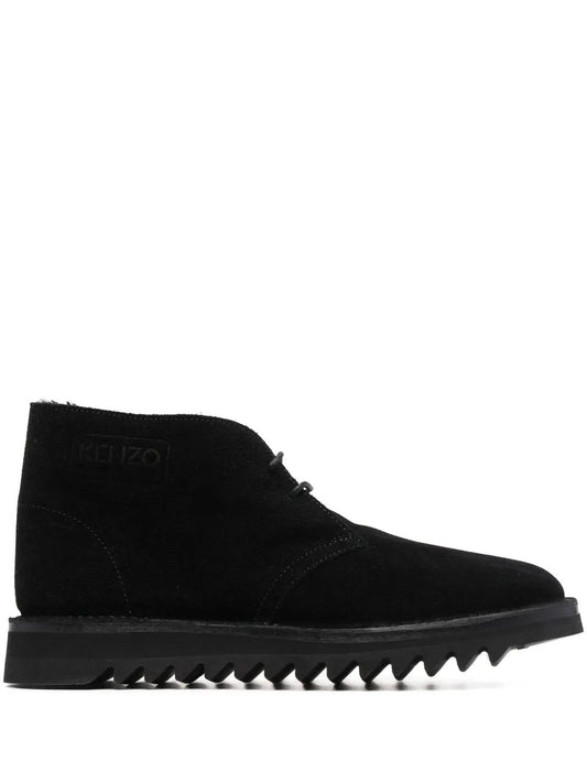 Kenzo embossed-logo detail boots