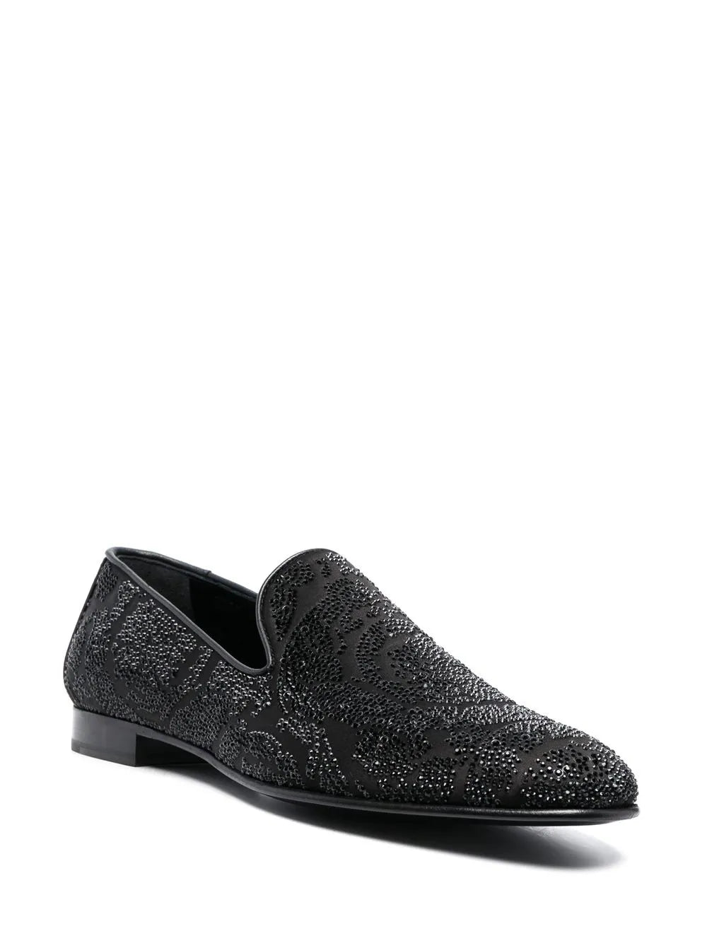 Versace Barocco Silhouette rhinestone-embellished loafers