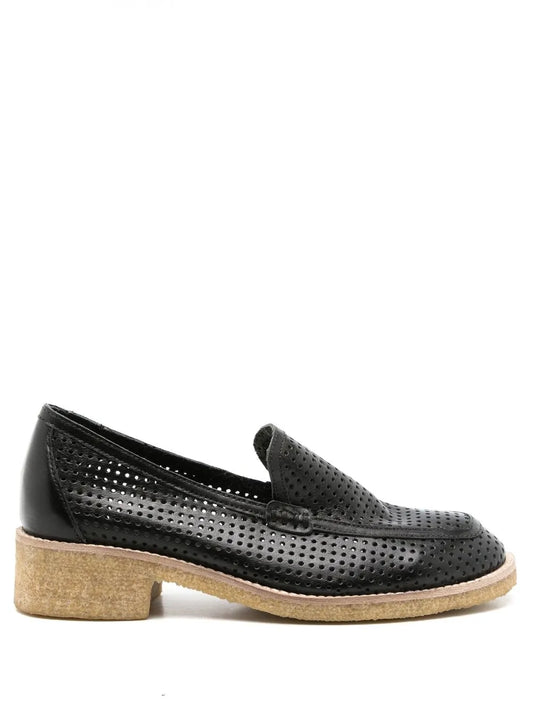 Sarah Chofakian Ronnie perforated loafers