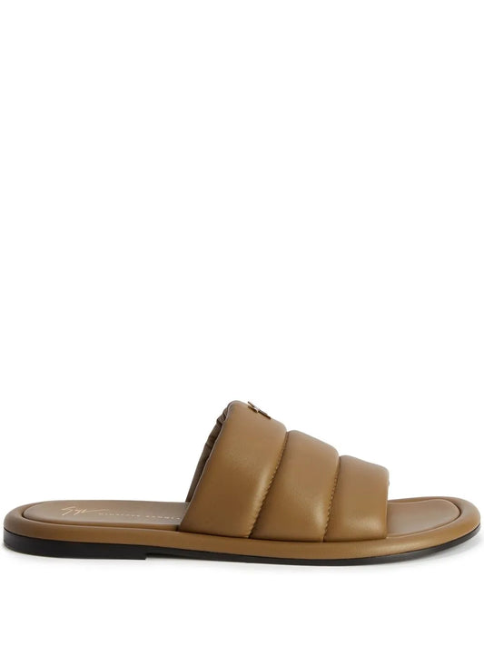 Giuseppe Zanotti Harmande quilted leather slides
