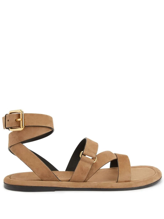 Giuseppe Zanotti Aymon wraparound suede sandals
