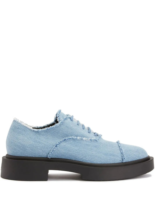 Giuseppe Zanotti Adric denim lace-up shoes