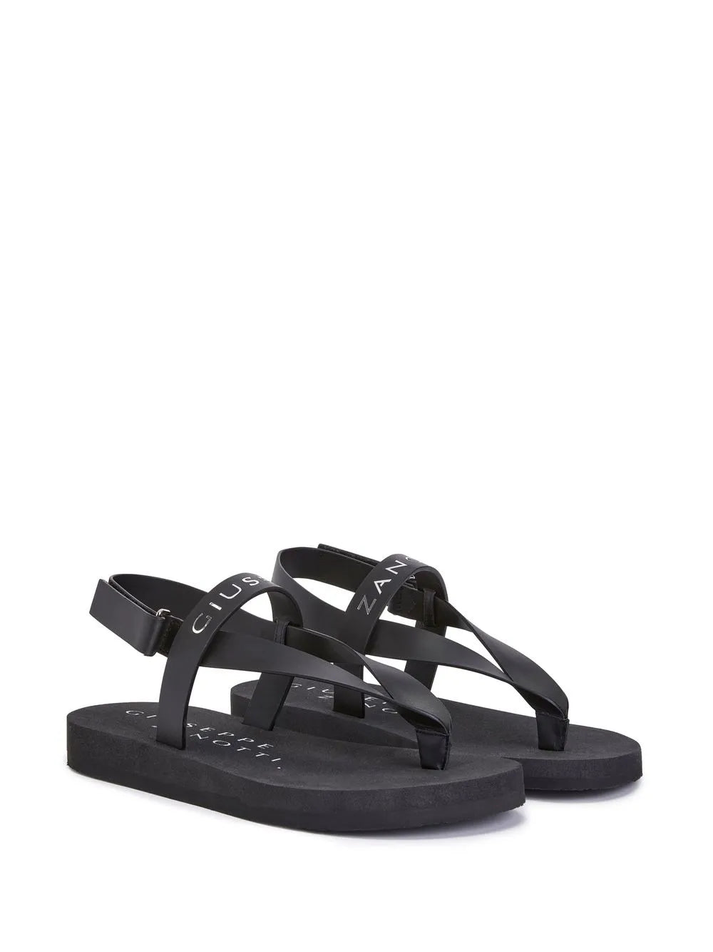 Giuseppe Zanotti logo-print thong-strap sandals