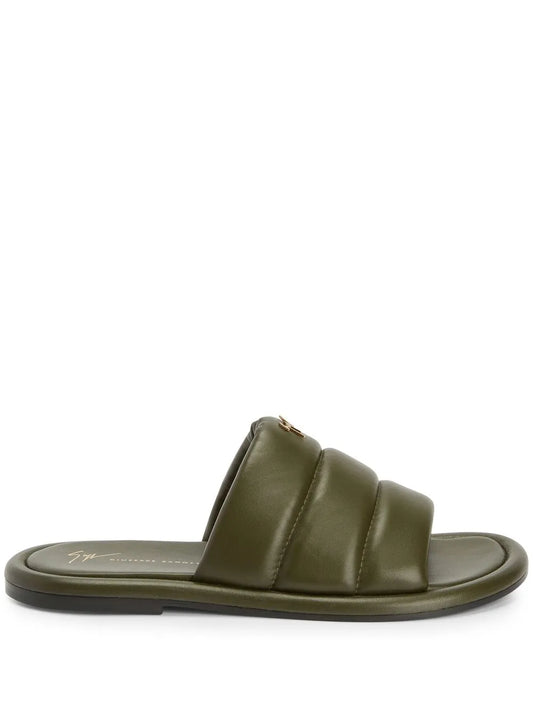 Giuseppe Zanotti padded-leather sliders