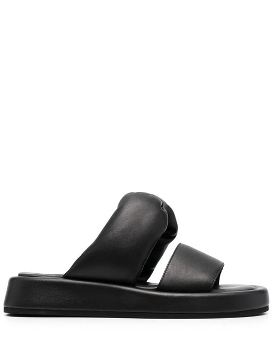 Nº21 padded leather slides