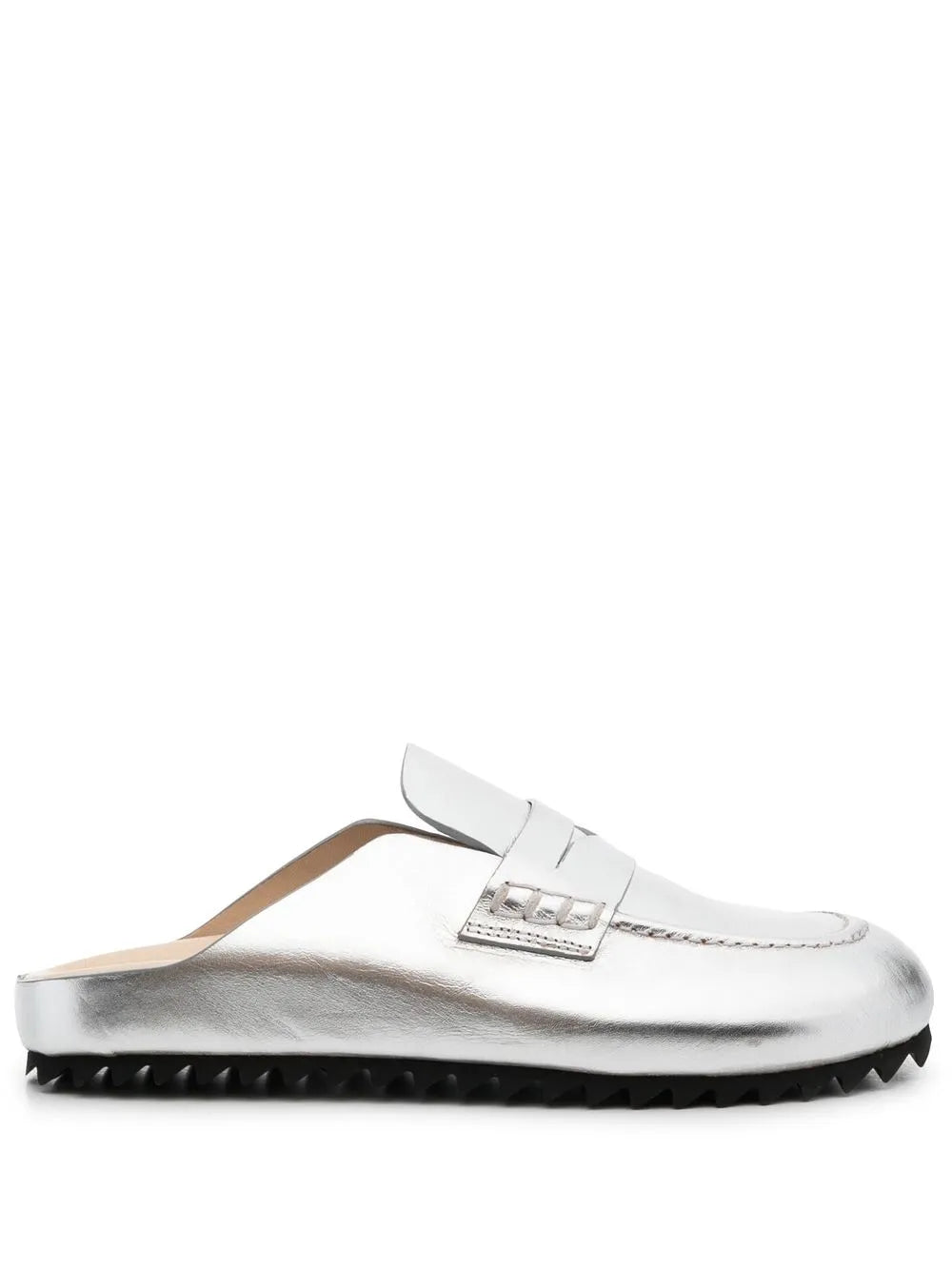 Officine Creative metallic-effect leather slides