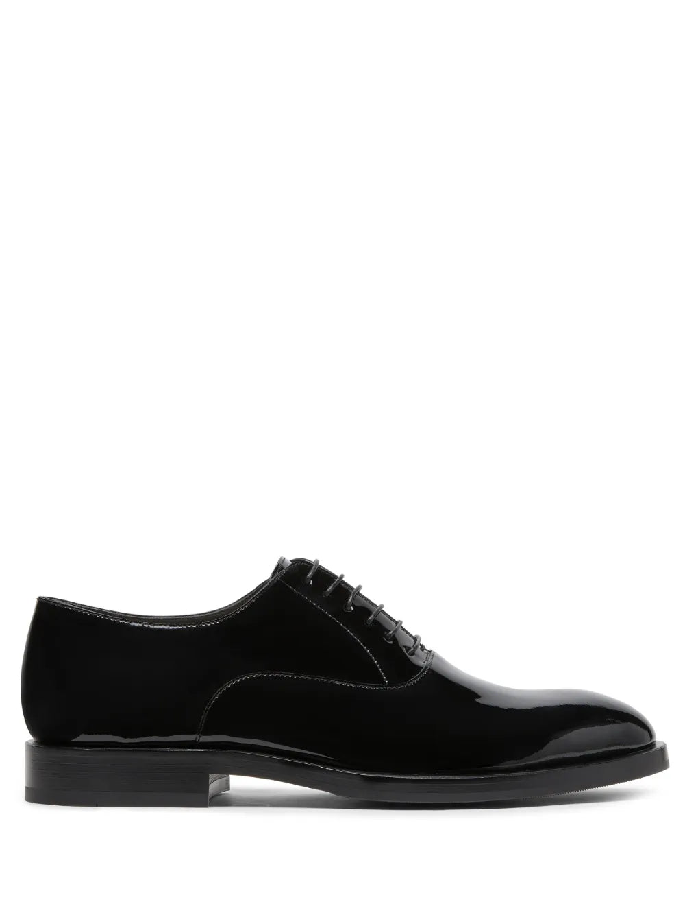 Brunello Cucinelli patent-leather laced oxford shoes