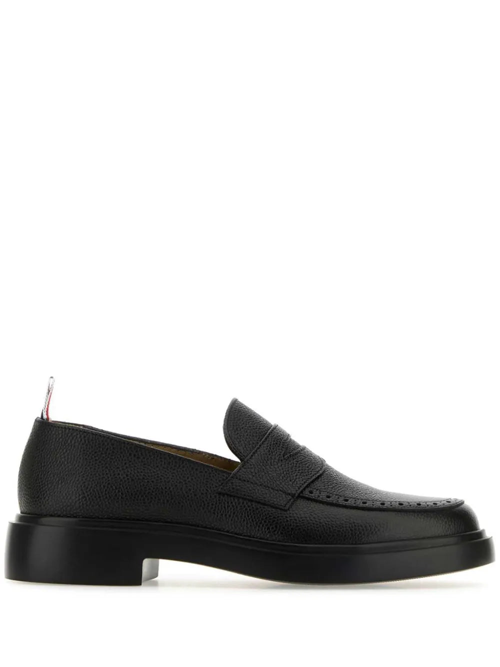 Thom Browne pebbled leather penny loafers