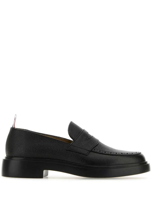 Thom Browne pebbled leather penny loafers