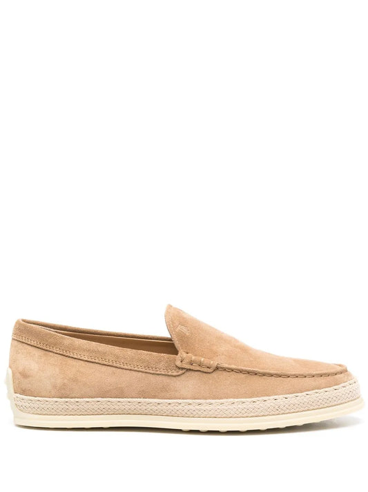 Tod's suede espadrille loafers