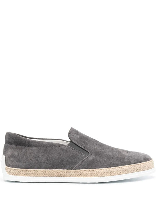Tod's suede slip-on loafers